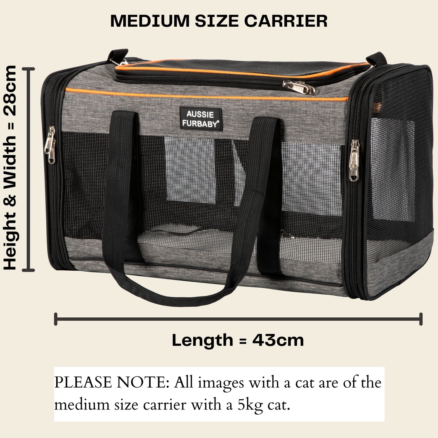 Aussie Furbaby™ Cat Carrier Backpack – Pet Travel Bag