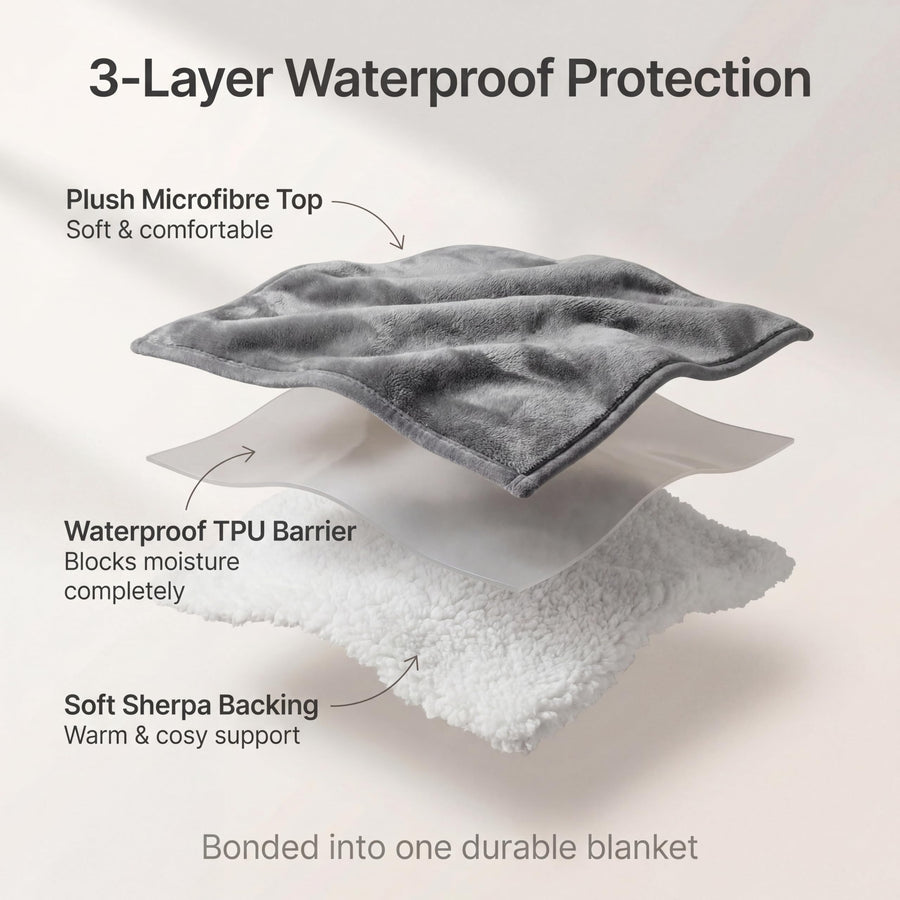 The blanket on a car seat