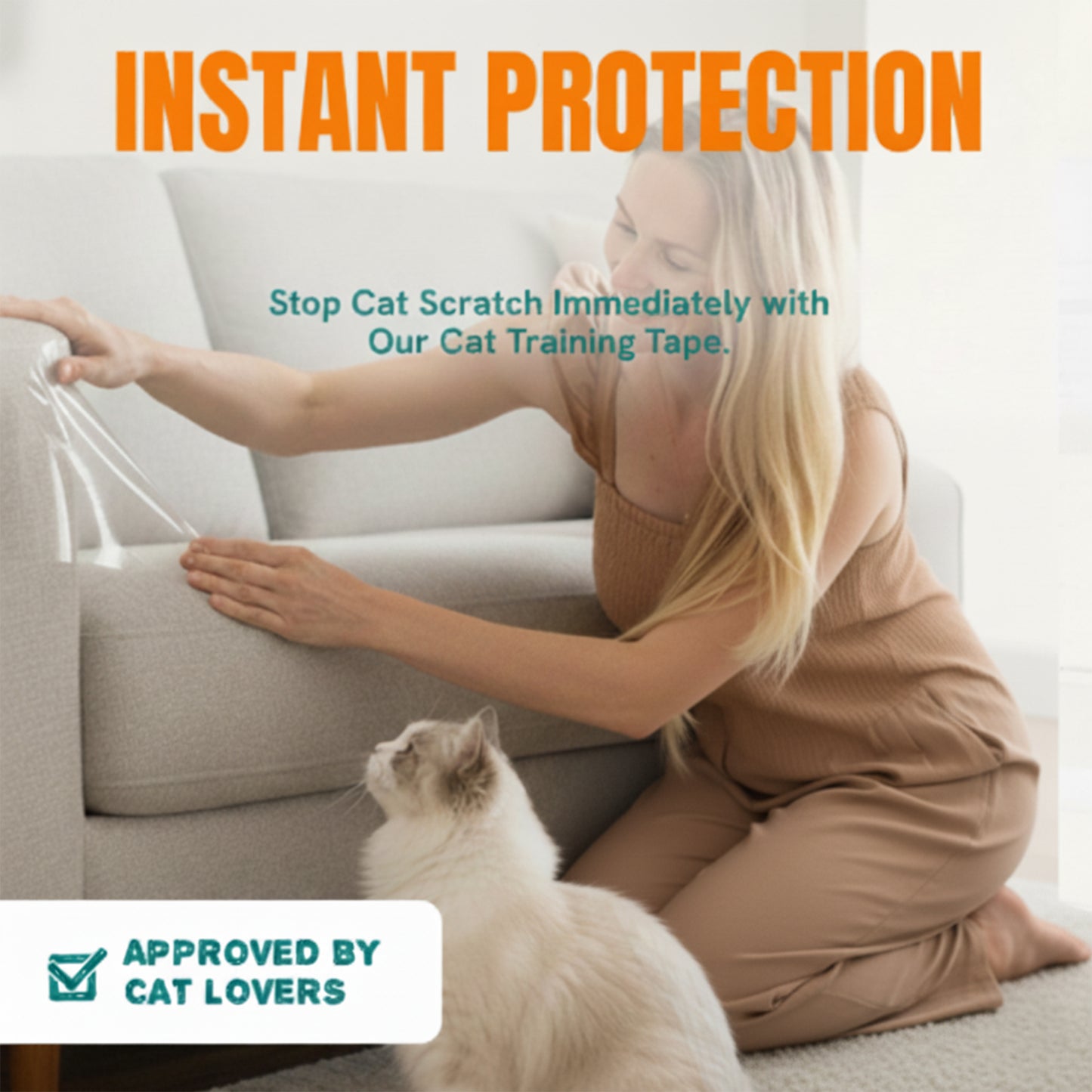 Cat Scratch Protector Tiger Tape – Protect Sofa From Cat Scratching – Couch Protector From Cats