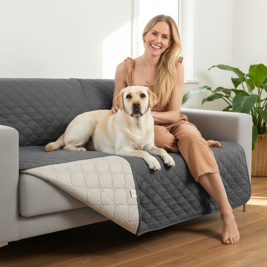 Waterproof dog blanket for couch, bed & car—soft, washable, XXL comfort.