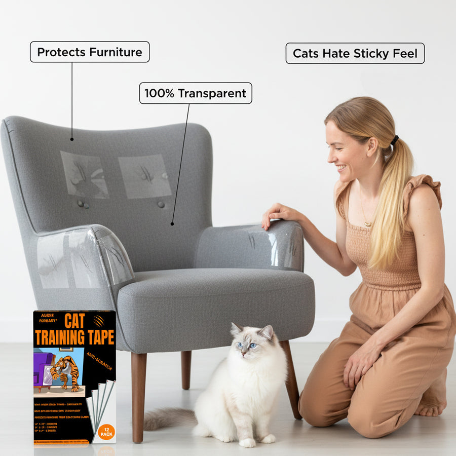 Cat Scratch Protector Tiger Tape – Protect Sofa From Cat Scratching – Couch Protector From Cats