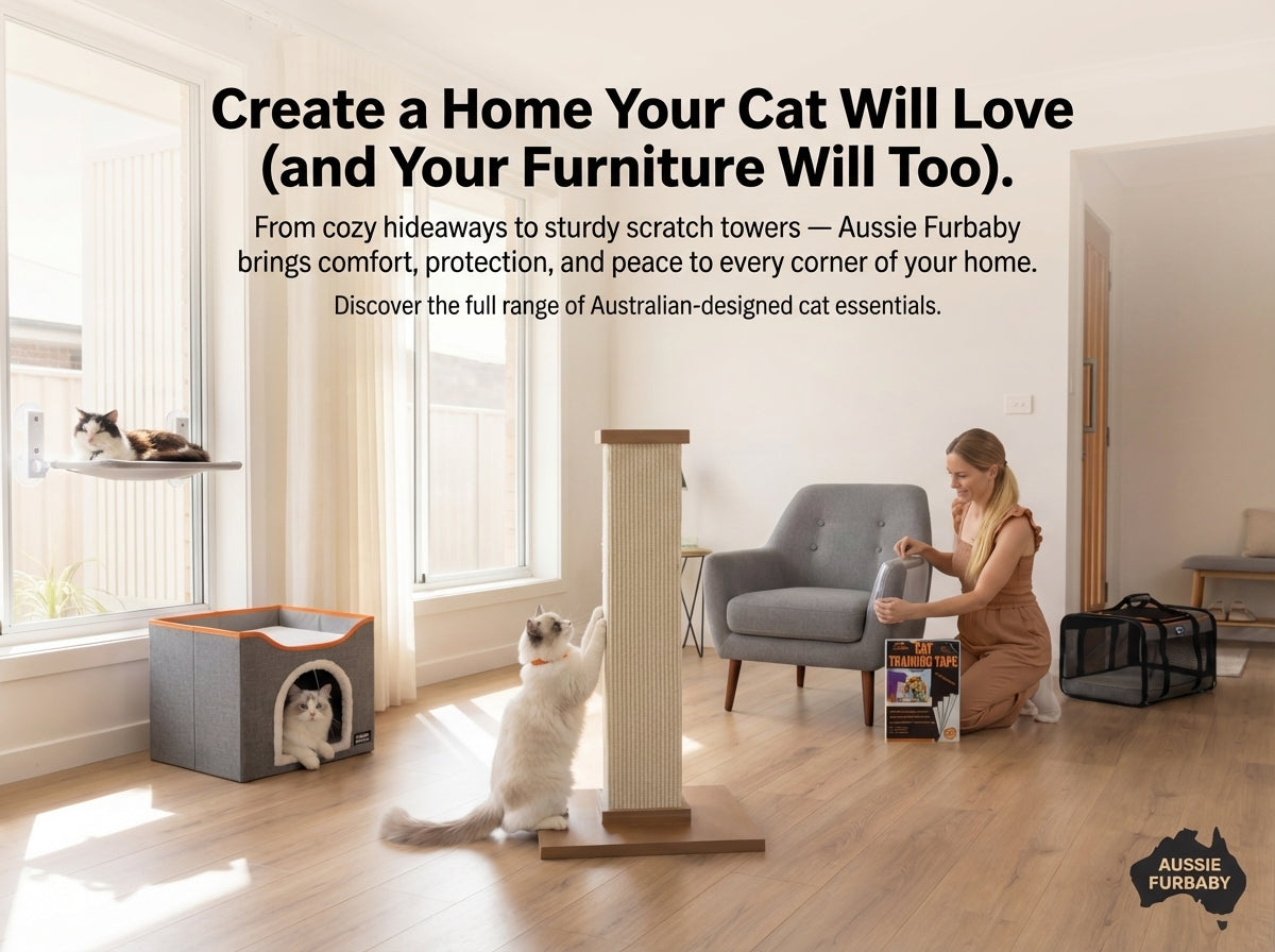 Aussie Furbaby™ 81 cm Vertical Cat Scratching Post – Durable & Balanced