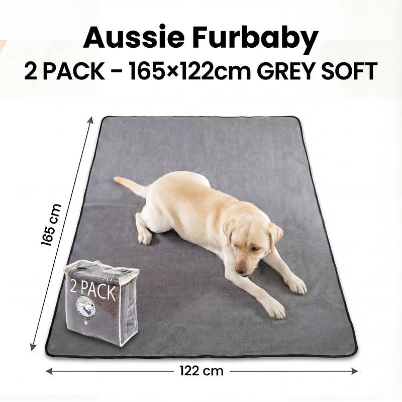 GREY SOFT, 165 × 122 cm, 2 Pack