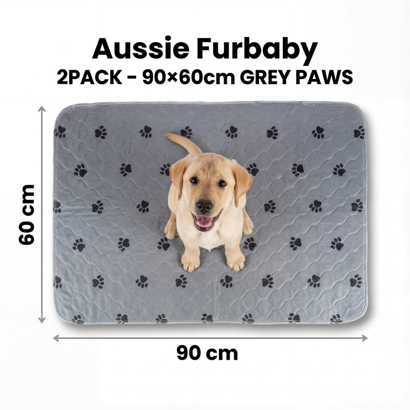 GREY PAWS, 90 × 60 cm, 2 Pack