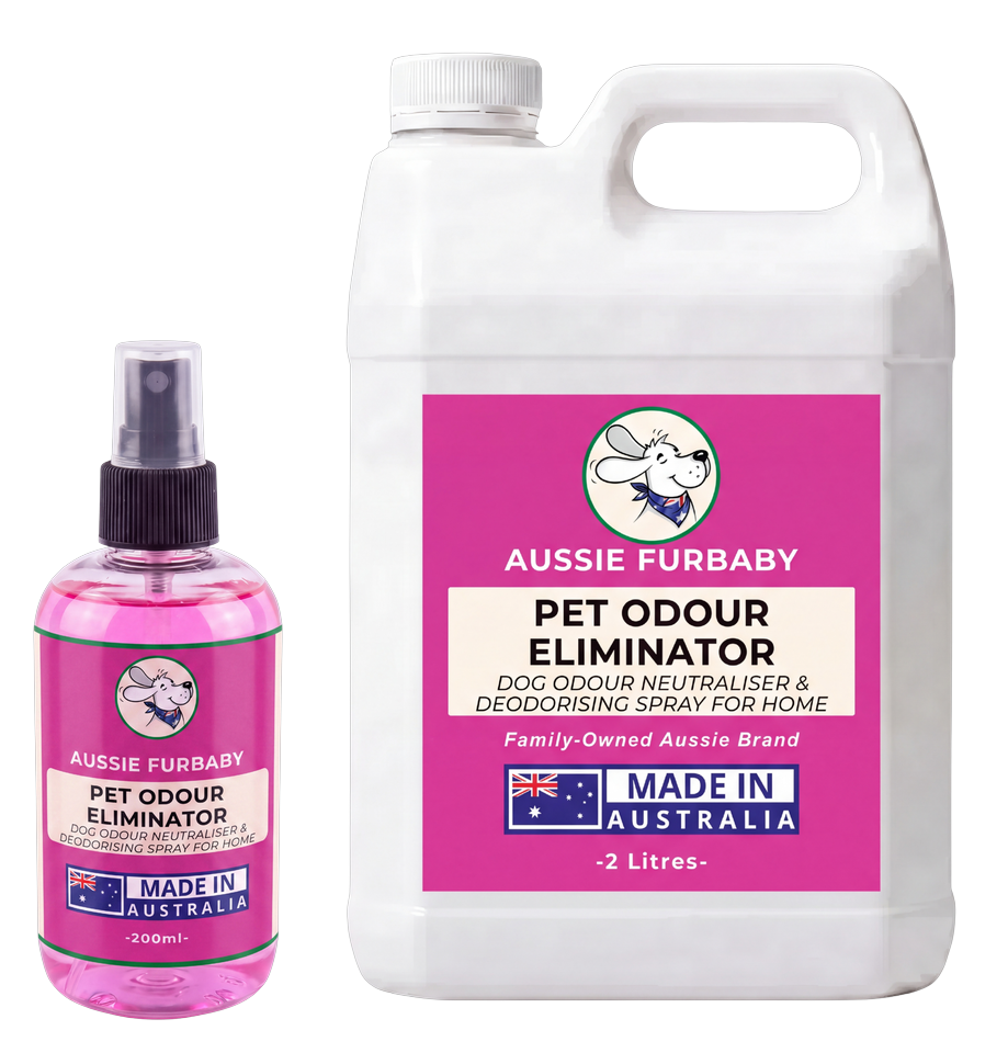 The Odour Kit for Dogs: the real bottles in the box