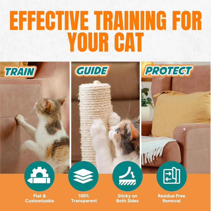 Cat Scratch Protector Tiger Tape – Protect Sofa From Cat Scratching – Couch Protector From Cats