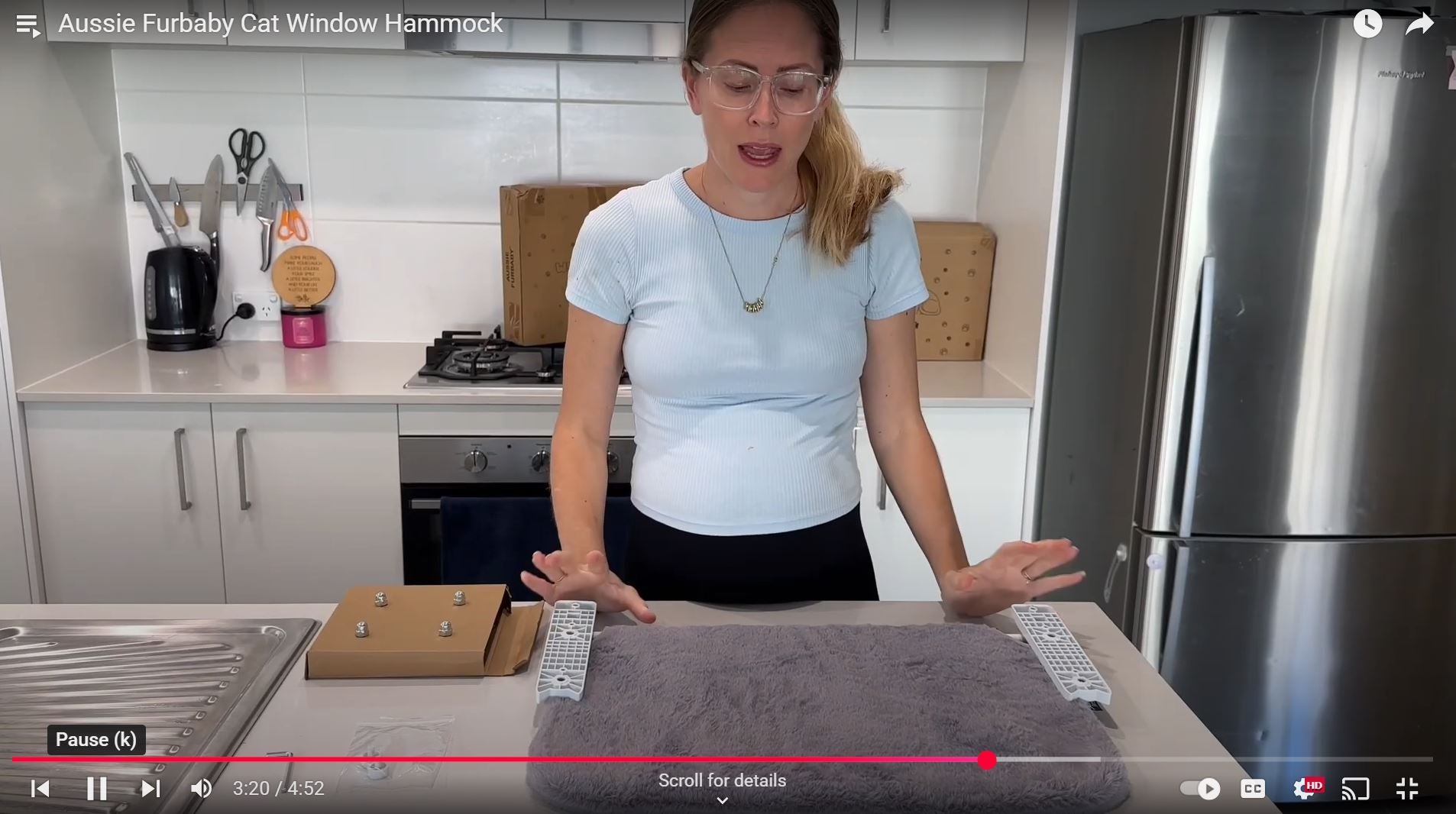 Aussie Furbaby Cat Hammock assembly video