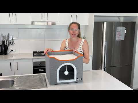 Aussie furbaby cat bed video overview